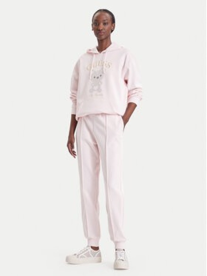 Guess Bluza V6BQ28 K9361 Różowy jasny Oversize