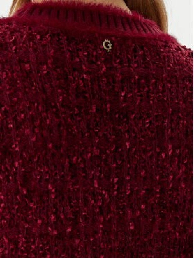 Guess Kardigan W5BR0E Z4090 Czerwony Slim Fit