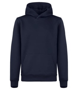 clique Basic Active Hoody Junior z spun dyed poliestru – Dark Navy