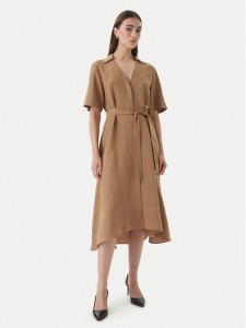 Marella Sukienka koszulowa Detto 2615221082 Brązowy Regular Fit