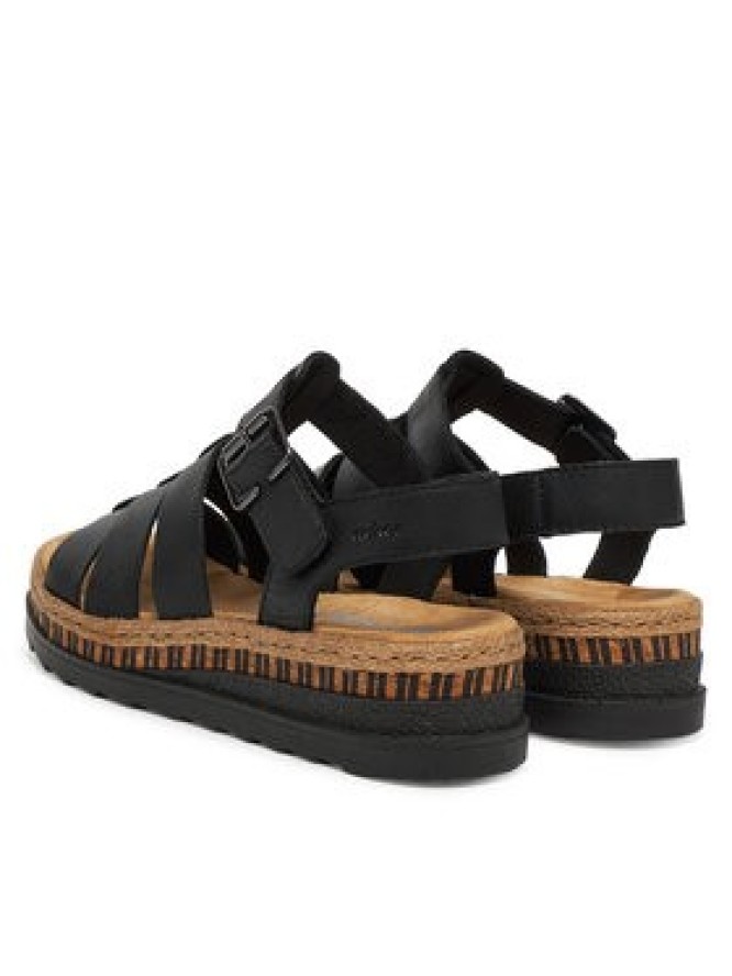 Rieker Sandały V7904-00 Czarny