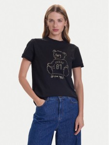 Guess T-Shirt V5BI16 K8FQ4 Czarny Regular Fit