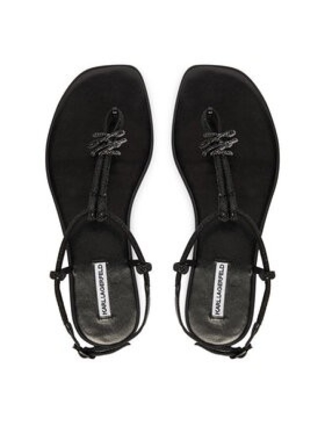 KARL LAGERFELD Sandały Olympia II KL87416 Czarny