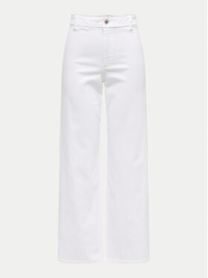 JDY Jeansy Iris 15341269 Biały Wide Leg