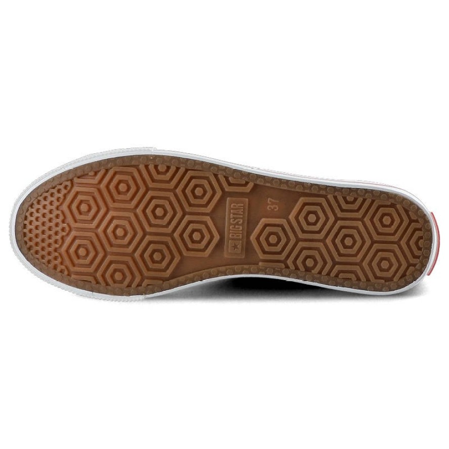 Czerwone Trampki Big Star Damskie Wygodne Obuwie