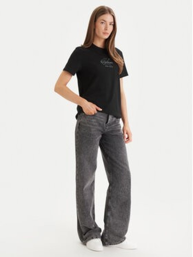 Calvin Klein Jeans T-Shirt LV047F831G Czarny Regular Fit