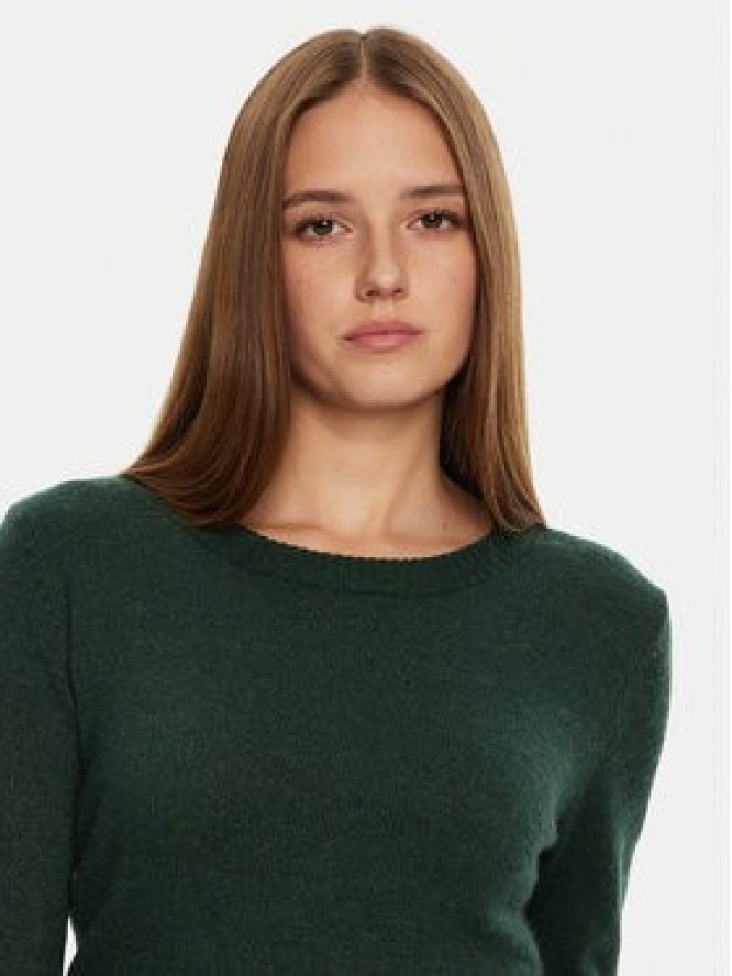 Vila Sweter Ril 14054177 Zielony Regular Fit