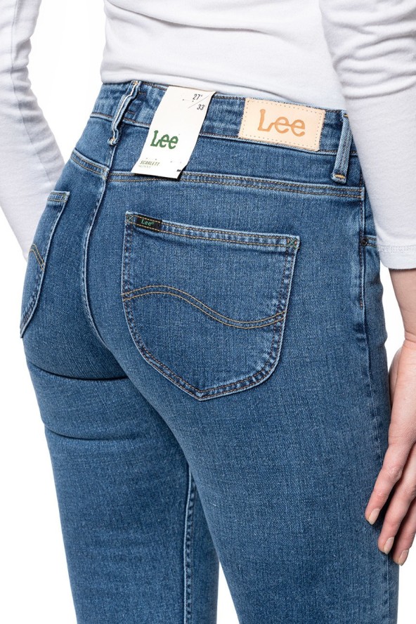 SPODNIE DAMSKIE LEE SCARLETT SELVAGE FAIR MID L526LY40 112111739