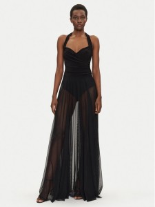 NORMA KAMALI Sukienka wieczorowa KK4243PMG50001 Czarny Slim Fit