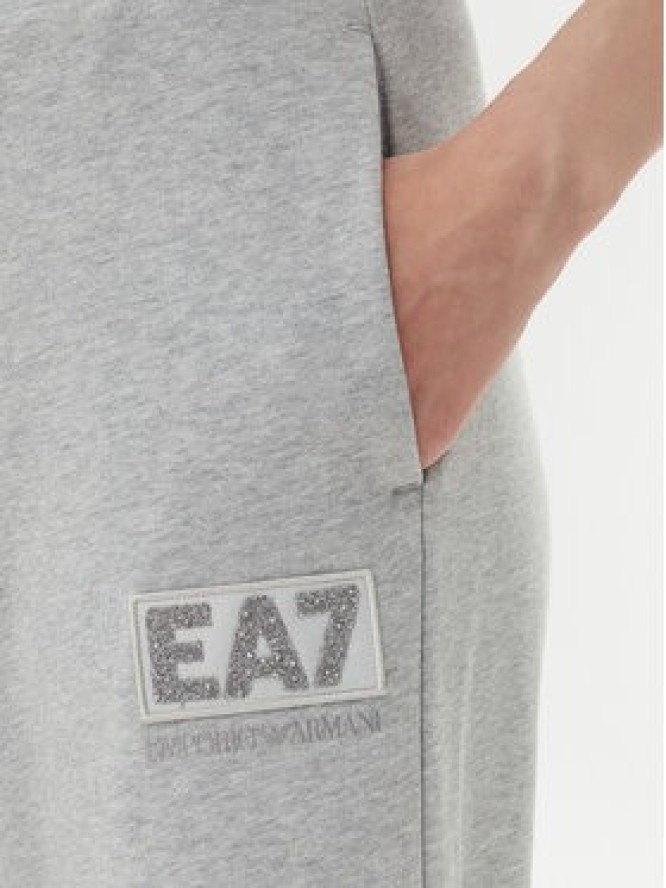 EA7 Emporio Armani Spodnie dresowe 7W000179 AF12473 O8002 Szary Wide Leg