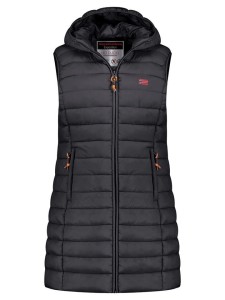 Geographical Norway Kamizelka pikowana "Vatikolor" w kolorze czarnym rozmiar: XXL
