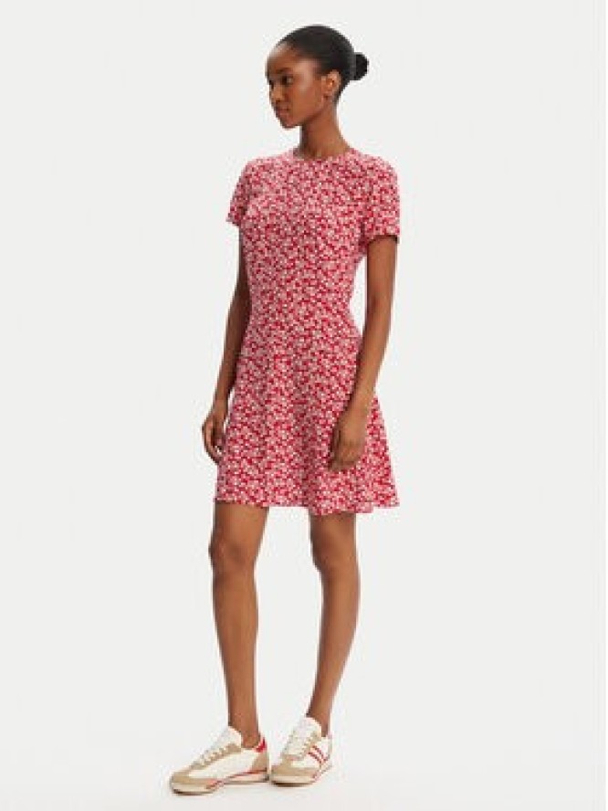 Tommy Jeans Sukienka codzienna DW0DW21120 Czerwony Regular Fit