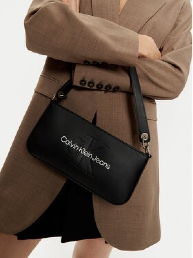 Calvin Klein Jeans Torebka Sculpted Shoulder Pouch25 Mono K60K610679 Czarny