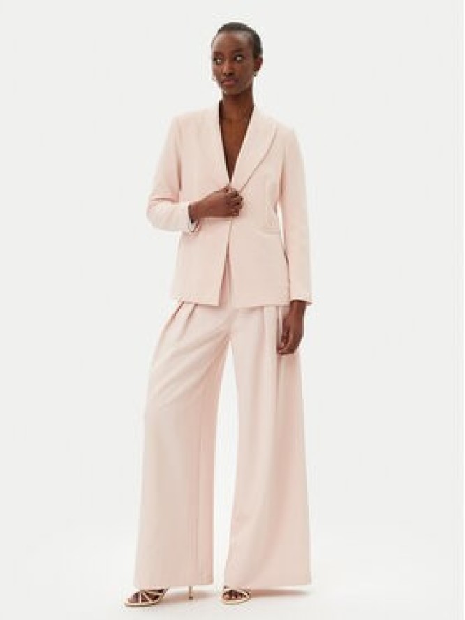 Maryley Spodnie materiałowe 25EB579/43PY Różowy Regular Fit