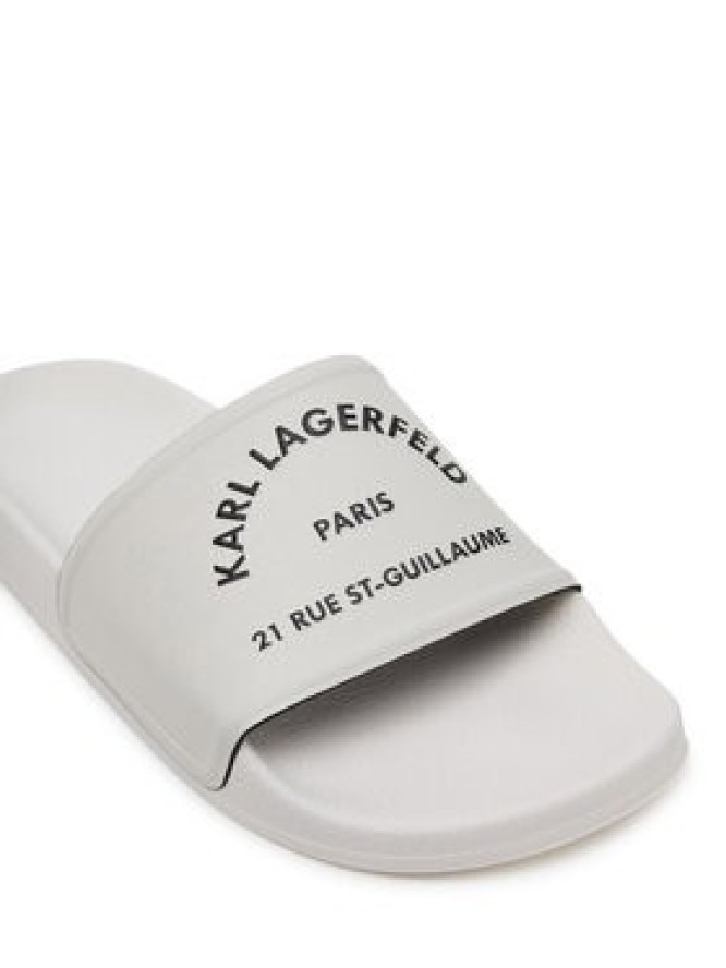 KARL LAGERFELD Klapki Kondo 2.0 KL80908A Biały