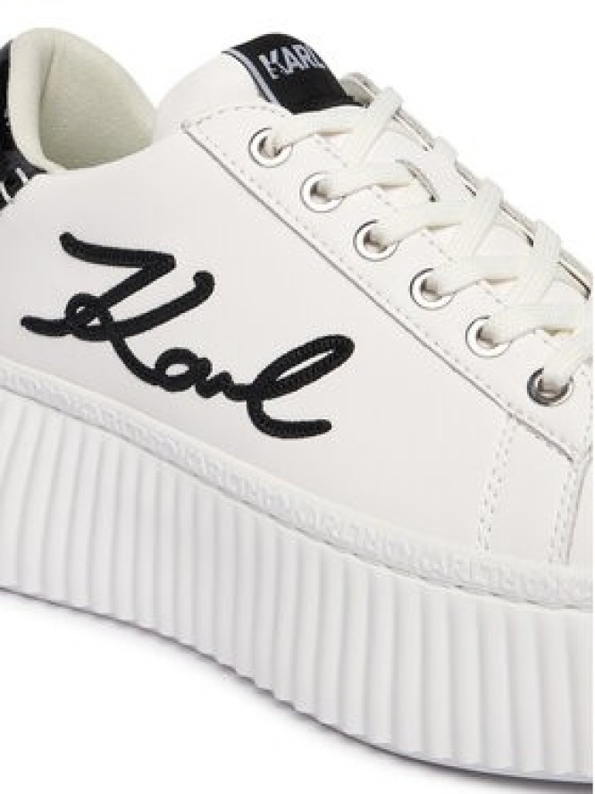 KARL LAGERFELD Sneakersy Kreeper Lo KL42372C Biały