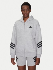 adidas Bluza Future Icons 3-Stripes JE0172 Szary Regular Fit