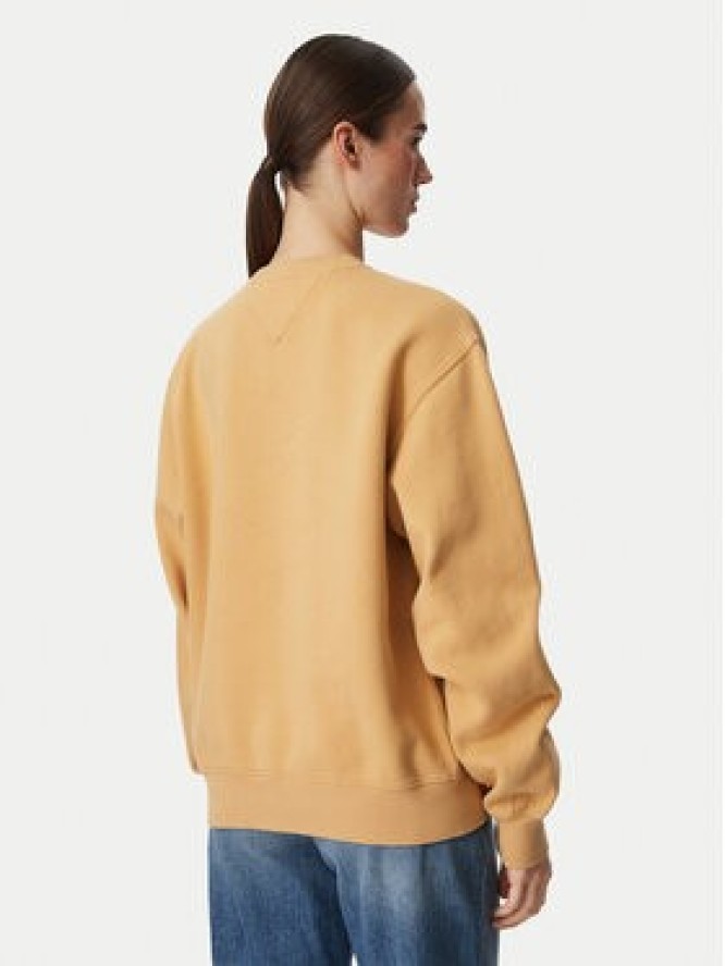 Tommy Jeans Bluza Badge DW0DW23297 Żółty Regular Fit