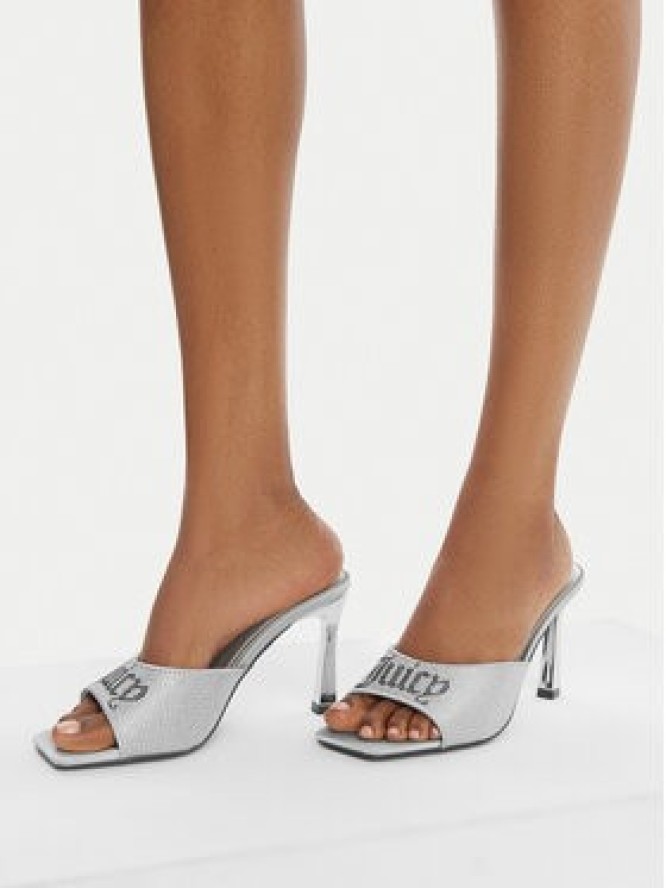 Juicy Couture Klapki CEO-259-29-06 Srebrny
