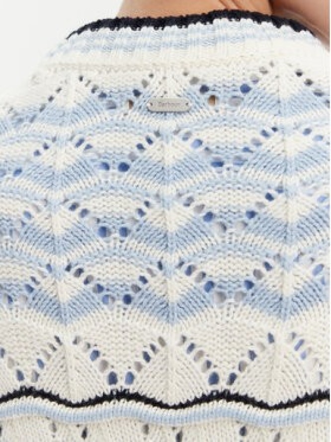 Barbour Sweter Eloise LKN1615MI11 Błękitny Relaxed Fit