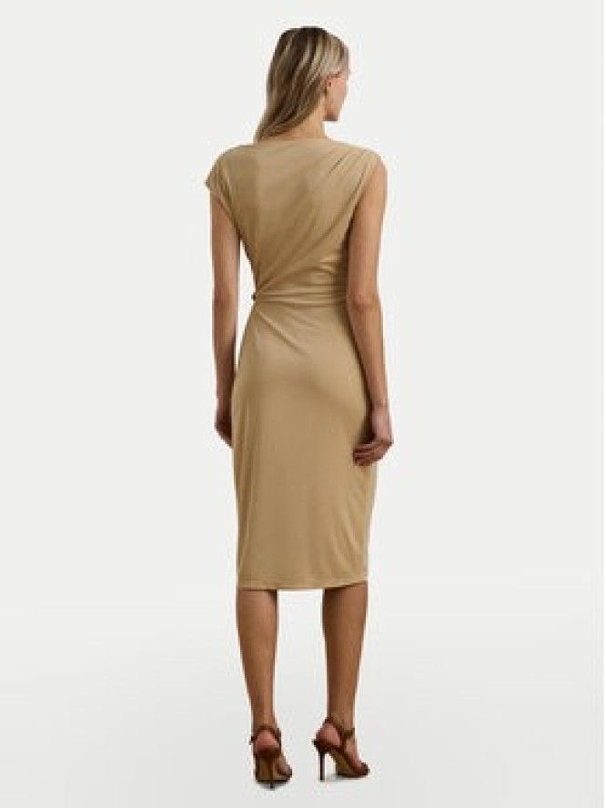 LAUREN RALPH LAUREN Sukienka codzienna 250964076001 Beżowy Slim Fit