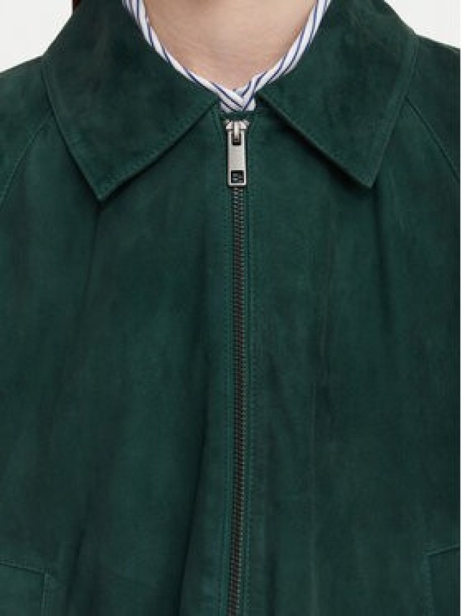 Weekend Max Mara Kurtka skórzana Zuppa 2625446011 Zielony Regular Fit