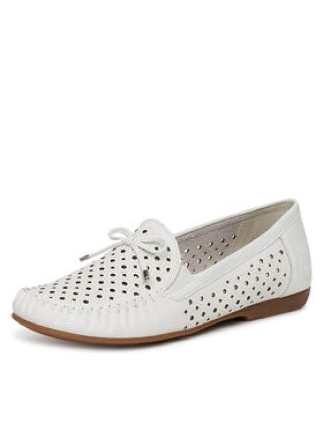 Rieker Mokasyny L6352-80 Biały