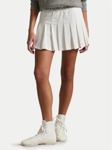 Polo Ralph Lauren Spódnica plisowana 211965112001 Biały Regular Fit