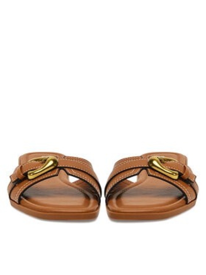 JENNY Klapki R080824 Brązowy