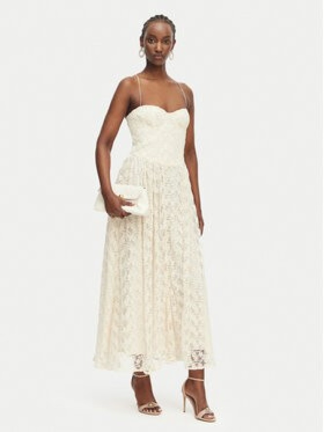 Bardot Sukienka wieczorowa Estie 59786DB4 Kremowy Regular Fit