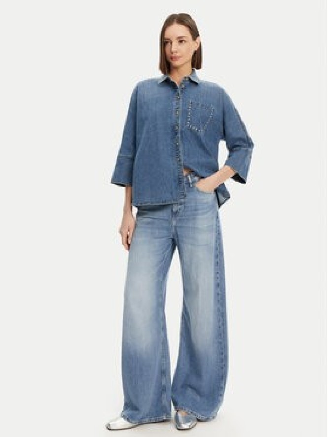 ONLY Koszula jeansowa Grace 15338585 Niebieski Loose Fit