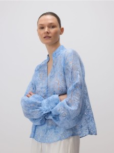 Wzorzysta bluzka - wielobarwny