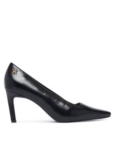Tommy Hilfiger Szpilki Squared Toe High Heel Lth Pump FW0FW09510 Czarny