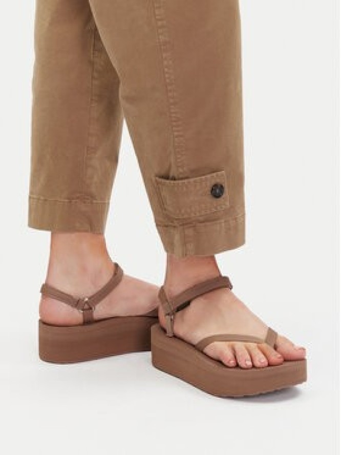 Teva Sandały Flatform Slim 1164630 Brązowy