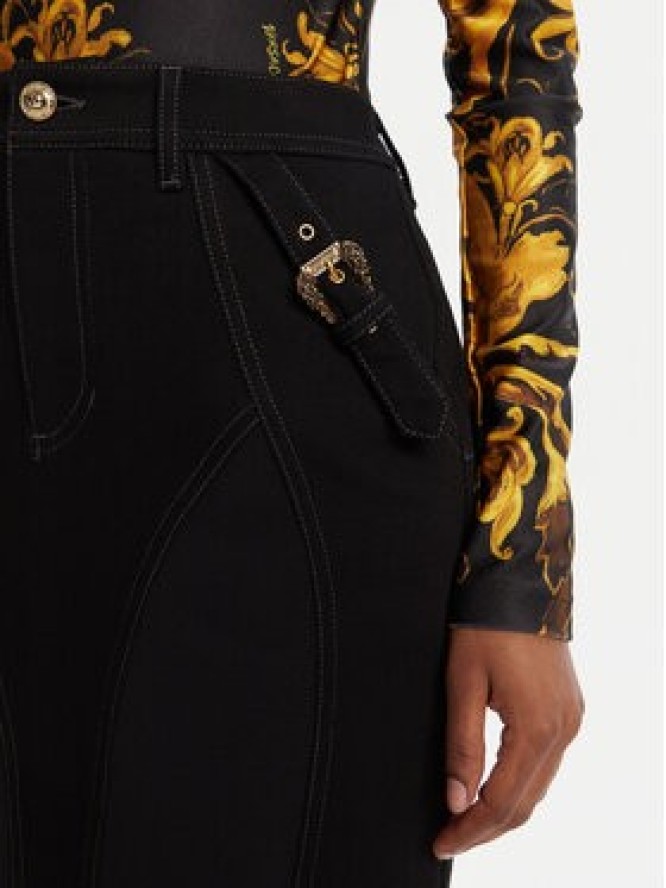 Versace Jeans Couture Spódnica jeansowa 79HAE84M DT037 Czarny Slim Fit