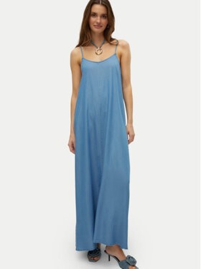 Vero Moda Sukienka letnia Harper 10283677 Niebieski Loose Fit