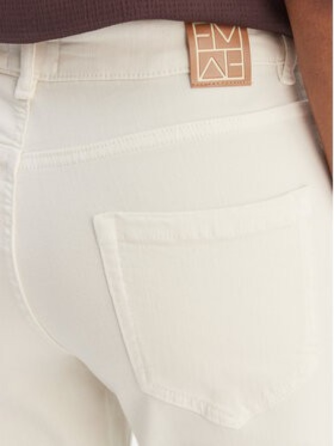 Marella Spodnie materiałowe Sfinge 2615131261 Écru Slim Fit