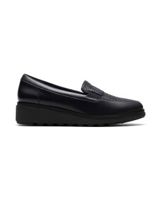 Clarks Skórzane mokasyny "Sharon Pace" w kolorze czarnym rozmiar: 37