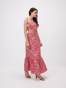 Spódnica midi - wielobarwny