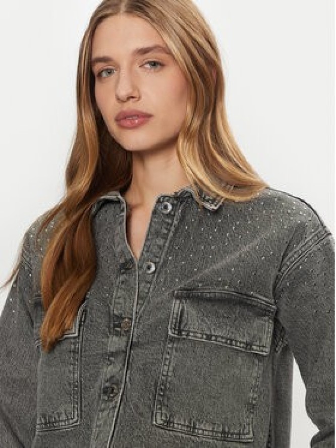 Vero Moda Kurtka jeansowa Ellas 10321886 Szary Regular Fit