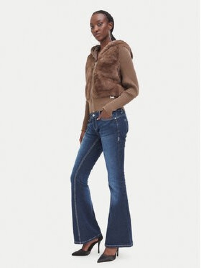 Juicy Couture Kardigan JCOIJ226551 Brązowy ciemny Regular Fit