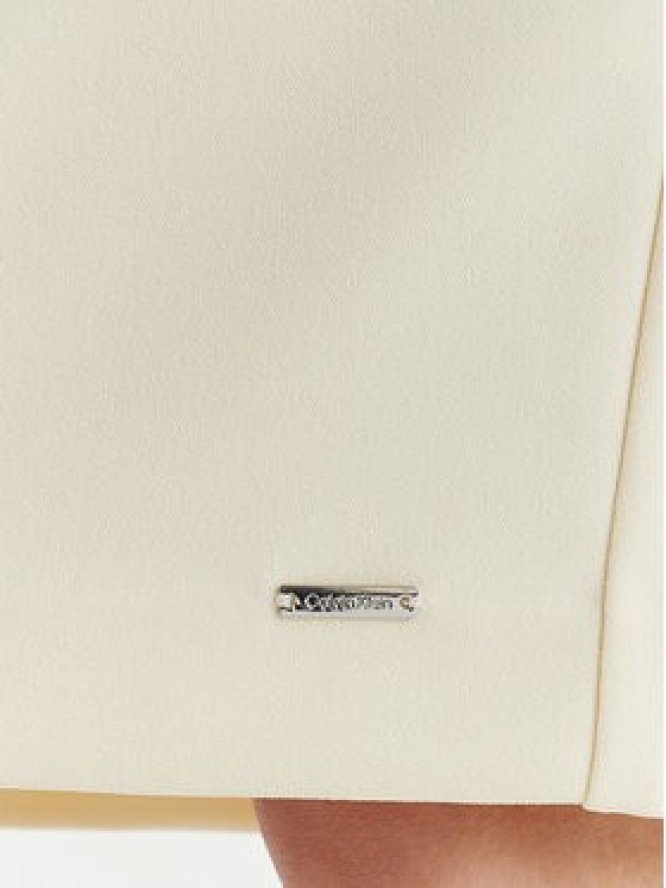 Calvin Klein Sukienka koktajlowa LV044F018G Beżowy Slim Fit
