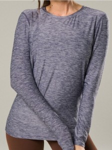 Koszulka sportowa z długim rękawem - szary