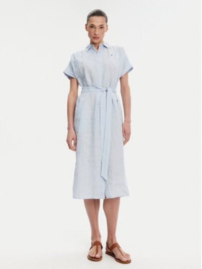 Tommy Hilfiger Sukienka koszulowa Ess WW0WW44653 Błękitny Regular Fit