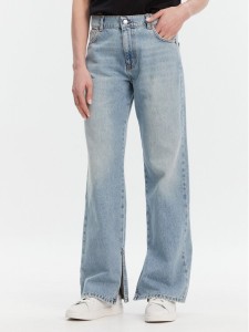 ViCOLO Jeansy DD5065 Niebieski Wide Leg