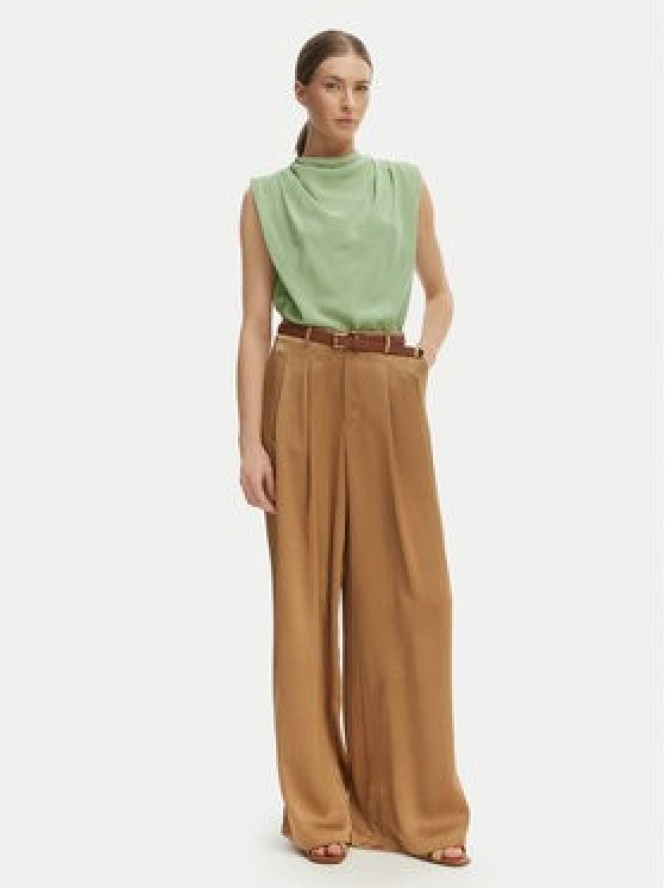 Iconique Spodnie palazzo Harper IC26-014 Brązowy jasny Wide Leg