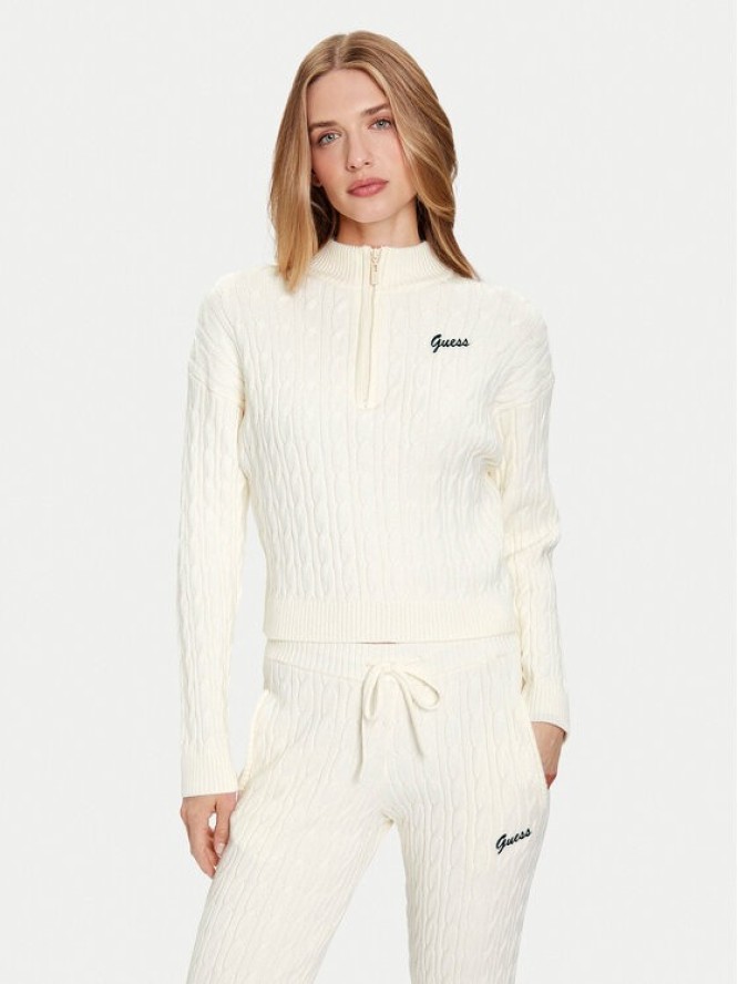 Guess Kardigan V5BR02 Z0572 Beżowy Regular Fit