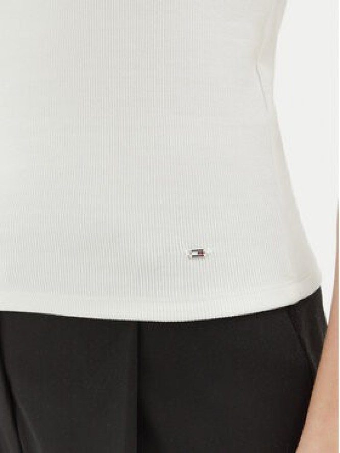 Tommy Hilfiger Top WW0WW44572 Écru Slim Fit