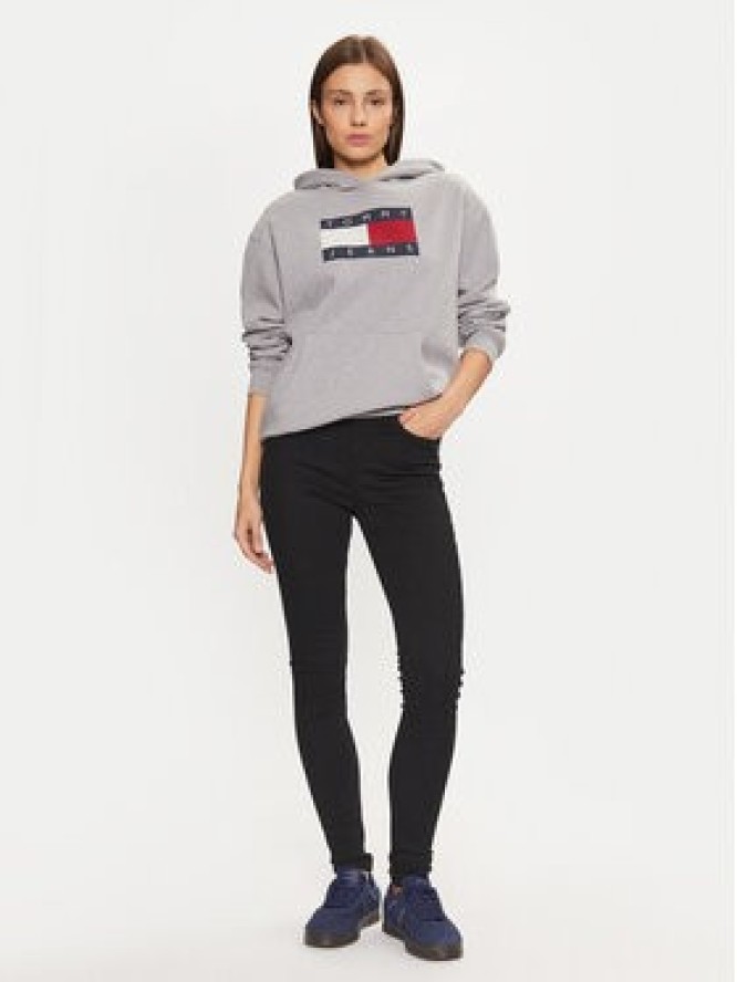 Tommy Jeans Bluza DW0DW19407 Szary Relaxed Fit