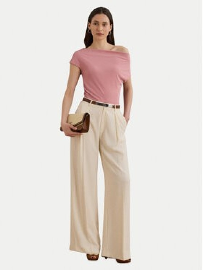 LAUREN RALPH LAUREN Bluzka 2,00964E+11 Różowy Slim Fit